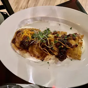 Butternut squash ravioli