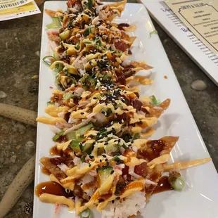 Sushi Nachos - phenomenal!!