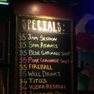 Drink Specials