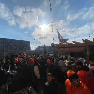 outside
