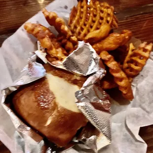 Brisket Stack Sandwich