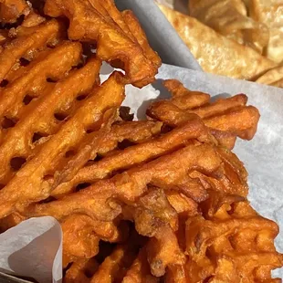 Waffle Sweet Potato Fries