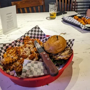 a basket of food