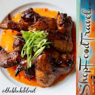 The Block Detroit&apos;s sweet chilli wings.