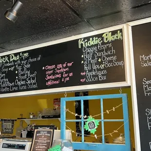 the menu