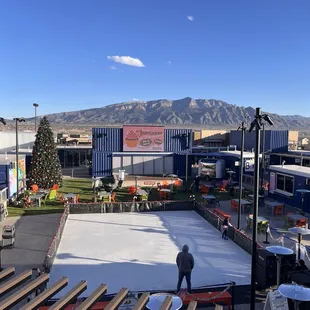 View from the top of the block