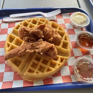 Chicken and Waffles from KuKri Chicken.