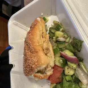 Chicken "shawarma" sandwich. No resemblance to the real thing or to what it used to be.