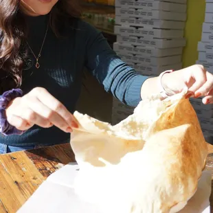 Fresh bread right out the oven