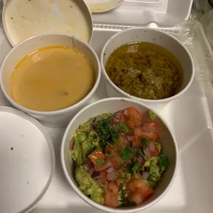 3 vegan dips- v queso, v garlic Parmesan and guacamole