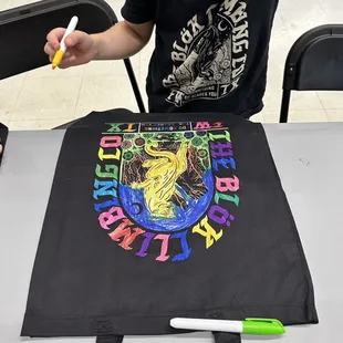 One of our Kids Climb craft after climbing!