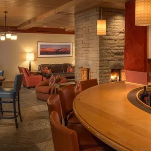 the bar and lounge area
