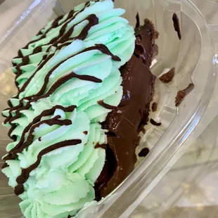 Minty chocolatey pie for St. Patty's Day