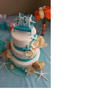 Rustic Beach Cake