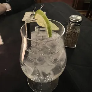 Gunpowder gin and tonic