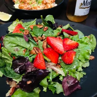 Salad minus feta cheese and onions