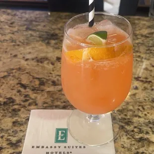 Tropical  Mai Tai made by Bartender Alex.