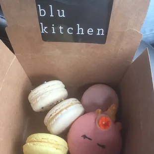 a box of macarons