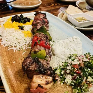 a large platter of food