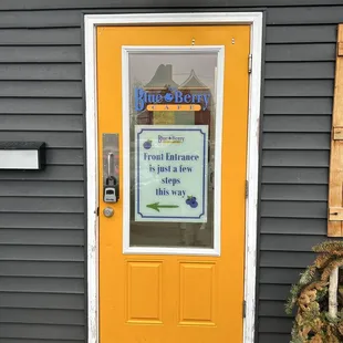 The overflow dining room entrance.