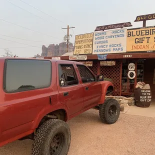 Front door of the bluebird