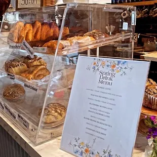 Spring drinks and pastries