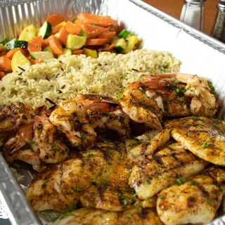 Fish and Shrimp Family Style