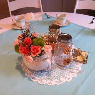 Tea party centerpiece