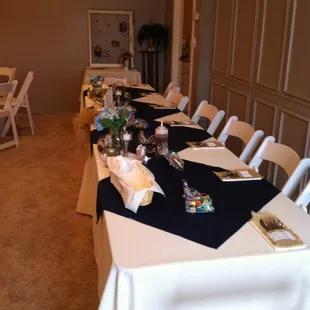 Country style head table