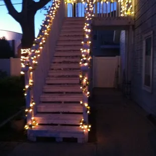 Stairway at night
