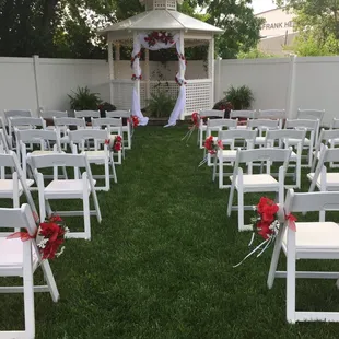 Outside wedding