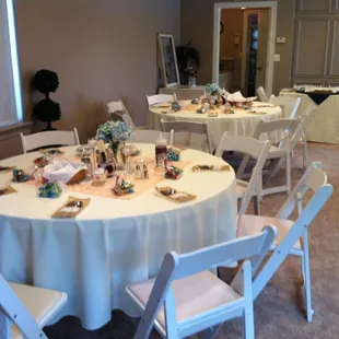 Country style setup for rehearsal dinner