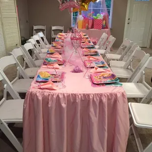 Birthday party table