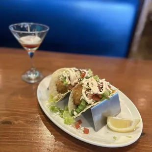 Fish tacos (cod)