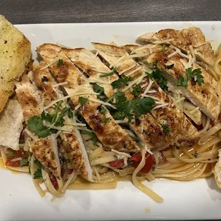 Shrimp Scampi but with chicken!