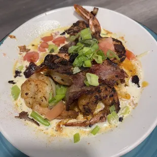 Shrimp and Grits.  Very good and nice sized shrimp.