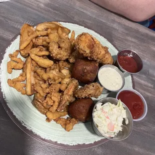 Seafood platter.
