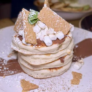 Nutella S&apos;mores Pancakes