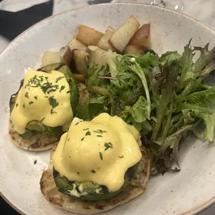 Grilled Avocado Benedict
