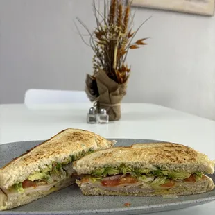Turkey Avocado Club Sandwich