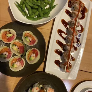 food, sushi, sushi and sashimi, sashimi