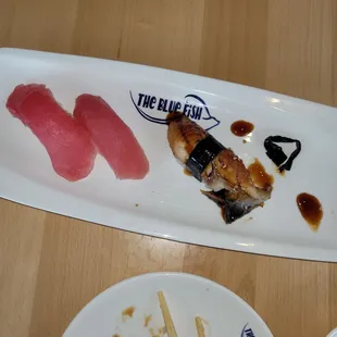 Tuna and sushi