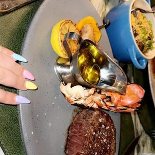Steak and lobster