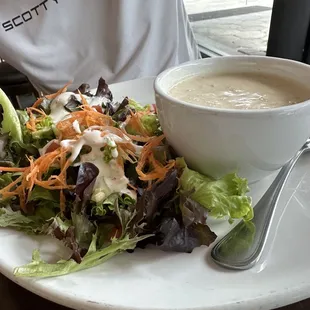 Soup and salad