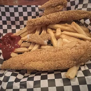 food, fish and chips