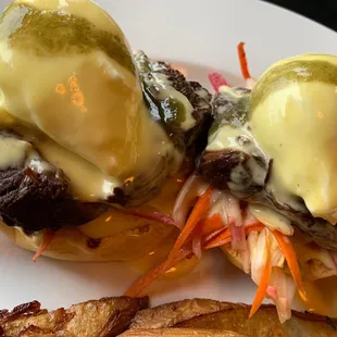 Lemongrass Braised Short Rib Benedict!