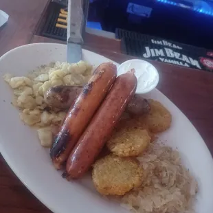 October fest sausage platter