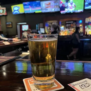 After show beer on a Saturday afternoon. Ice cold. &quot;Tastes great!&quot; &quot;Less filling&quot;.