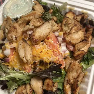 Salad with chicken