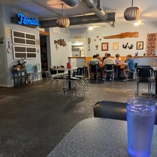 the interior of the restaurant